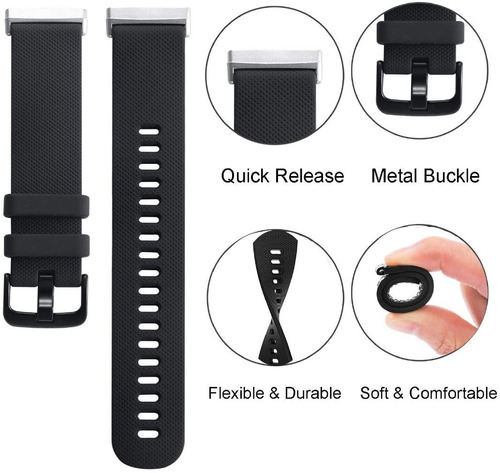 Imagen 3 de 7 de 3 Mallas P/ Reloj Fitbit Versa 3 / Sense