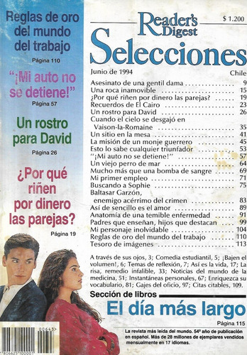 Selecciones Reader Digest / Junio 1994 / Rostro David (Usado)