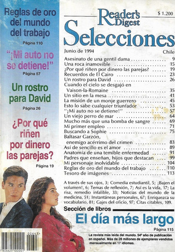 Selecciones Reader Digest / Junio 1994 / Rostro David