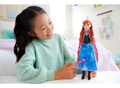 Disney Frozen Muñeca Anna Transformación Mágica
