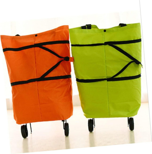 Bolso Plegable Ruedas Carrito Compras Bolsa Reutilizable
