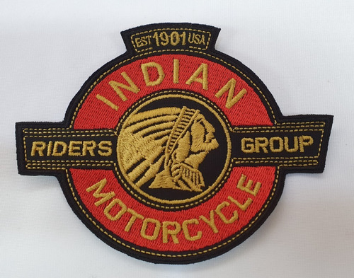 Parche Indian Motorcycle Riders Group Bordado, Calidad