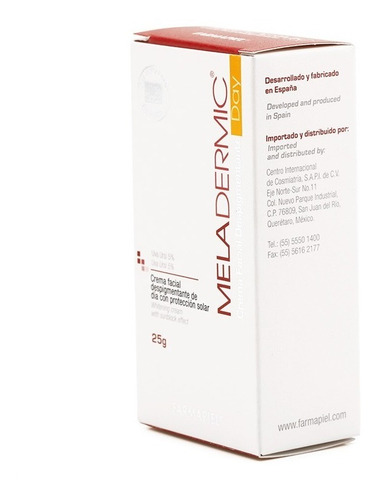 Imagen 7 de 7 de Crema Aclaradora Despigmentante Meladermic De Día 25gr