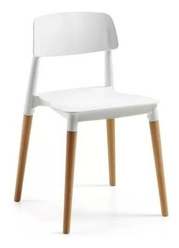 Imagen 6 de 7 de Juego De Comedor Mesa Eames Madera 140 X 80 + 4 Sillas Milan