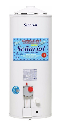 Termotanque Multigas 50 Lts Alta Recup. Zafiro 92.5 X 36 `s