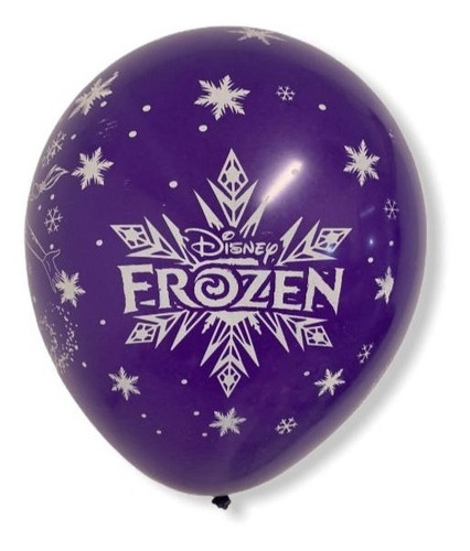 Globos Frozen 2 Ana Elsa Impresos X 6 U 12 Pulgadas Personaj