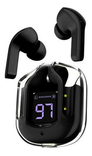 Fone De Ouvido Top Fof Sem Fio Black Bluetooth Redondo F15