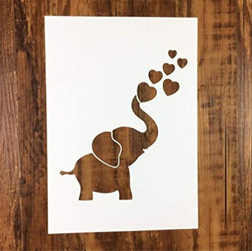 Zzooi Plantilla De Elefante Para Manualidades Decoración