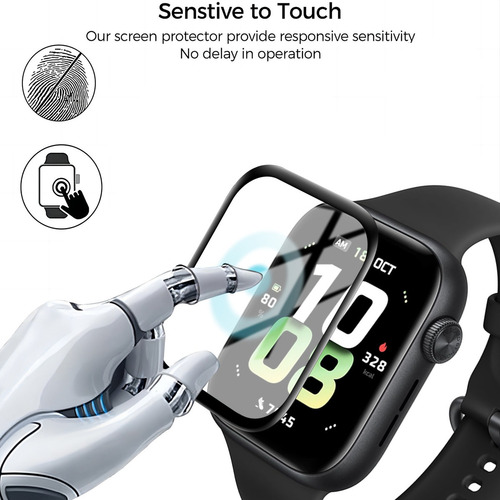 4x Mica De Screen Protector Pantalla Para Honor Watch 5 Soft
