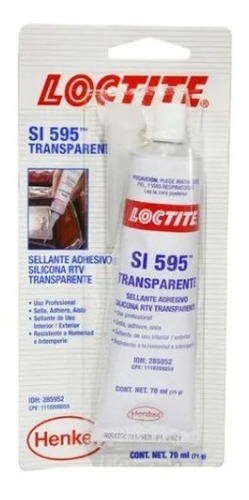 Loctite - Formador De Juntas Silicón Rtv Transparente 2 Pzs