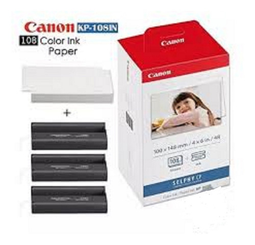 Imagen 6 de 7 de Tinta Y Papel Fotografico Para Impresoras Canon 108 Fotos
