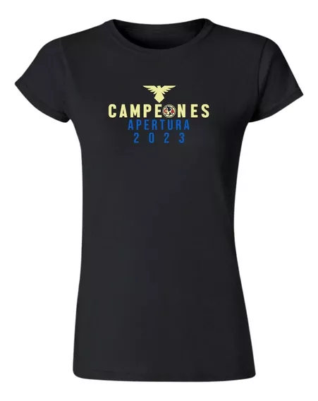 Jersey Playera Fútbol América Mujer Campeón Ap 2023 4