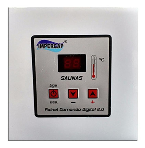Sauna Vapor Elétrica 27kw Inox 220v Trif Digital Impercap 220V Trifásico