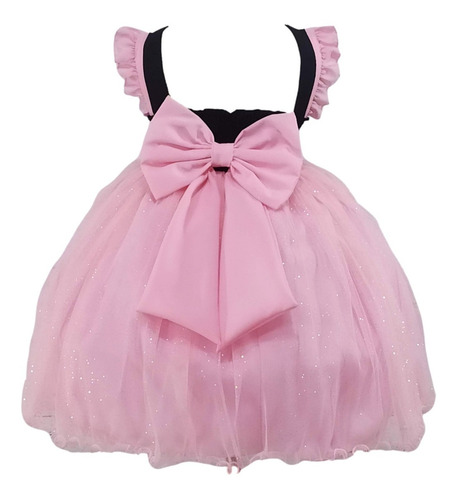 Imagem 2 de 2 de Vestido Mundo Bita Infantil Aniversário Luxo 1 A 4 Anos