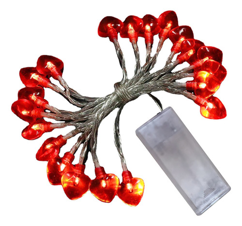 / Farol Con Forma De Corazón Rojo, Cadena Pequeña, Para El