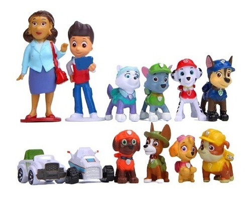 Juguete Paw Patrol - Patrulla Canina Set X 12 Unidades