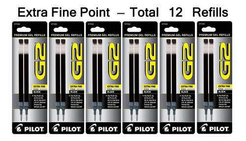 Pilot G2 Gel Ink Refill For Rolling Ball Pens, Extr [0njg9u5