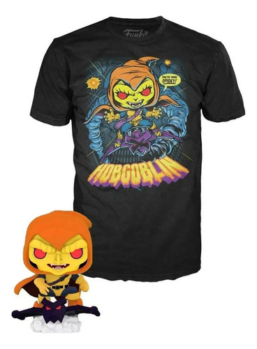 Funko Pop! & Tee Spiderman - Hobgoblin Playera Talla L - G