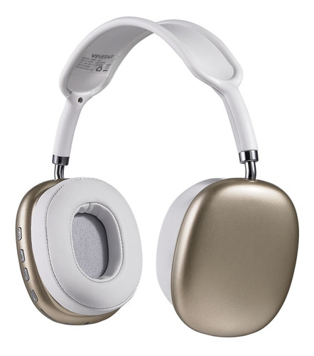 Imagen 6 de 8 de Audífono Air Vibes Vivitar V50023bt Bluetooth Premium Dorado