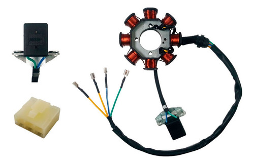 Bobina Coronilla 8 Modulos 3 Huecos 4 Pin Pulser 2 Cables Mo