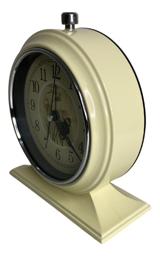 Imagem 1 de 5 de Relógio Vintage Retrô Despertador Sem Tic Tac
