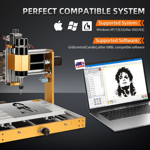Lunyee 3018 Pro Max Cnc Machine 500w Máquina De Enrutador Cn
