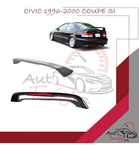 Coleta Spoiler Tapa Baul Honda Civic 1996-2000 Coupe Si