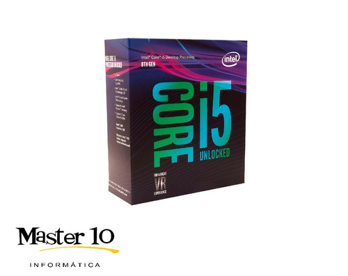 Processador Intel 1151 Core I5 8600k 3.6 9mb