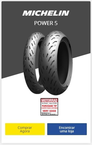 Par Pneus Michelin Power 5 120/70-17 E 200/55-17