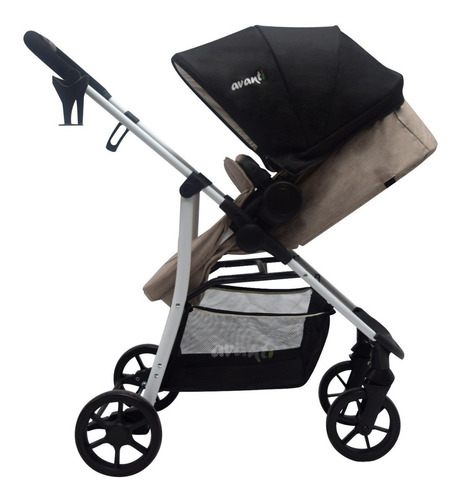 Coche Moises Huevito Travel System Avanti Aluminio 3 En 1 Color Gris