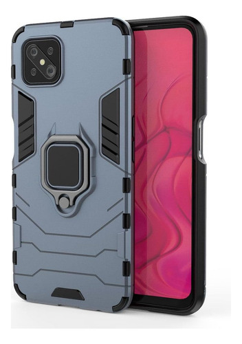 Funda Híbrida A Prueba De Golpes Para Oppo A92s/reno 4z 5g, 2 En 1, Soporte Anular, Pc, Silicona, Funda Protectora De Doble Capa