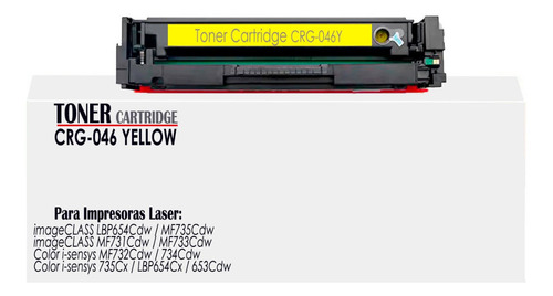 Toner Generico 046 Para Canon Lbp-653cdw/lbp-654cx/mf 734cdw