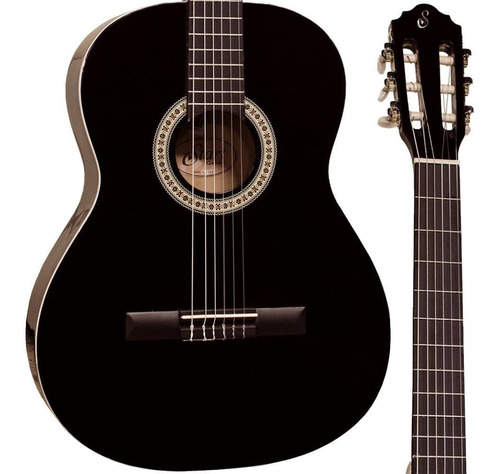 Imagem 4 de 4 de Violão Acústico Giannini Clássico Nylon N-14 Bk + Kit4ki
