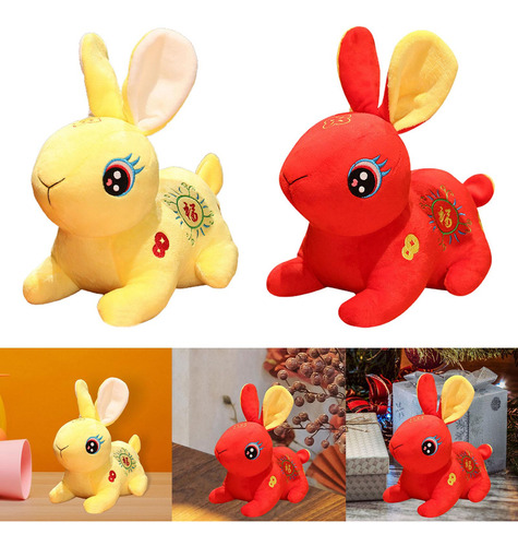 2 Uds Lindo De Pascua De Primavera Animal Relleno Conejos