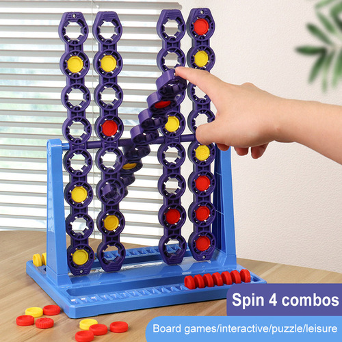 Jogos De Tabuleiro Connect 4 Spin Game Para 2 Jogadores Conn