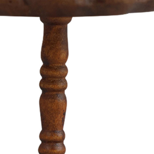 Mesa De Casa De Muñecas De Madera A Escala Marrón Oscuro