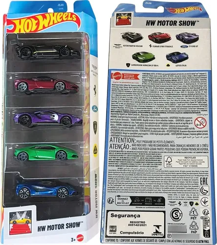 Hot Wheels Set 5 Autos Ferrari - Lamborghini | Cuotas sin interés