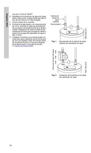 Kit Sistema Recirculacion Agua Caliente Grundfos 2 Niveles