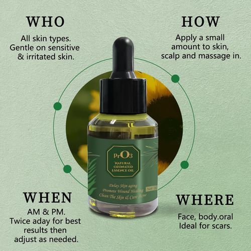 Aceite De Girasol Ozoneted Pro3-100% Naturel Ozone Oil-1 En