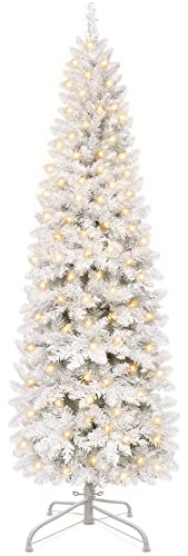 Árbol Navidad Artificial Blanco, 240 Luces, 658 Ramas