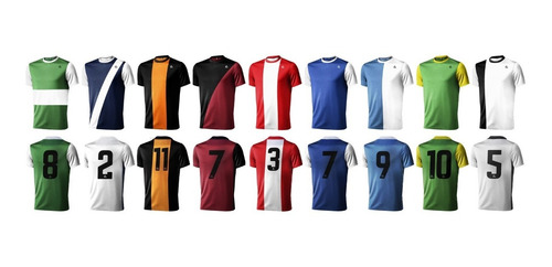 Camisetas Futbol Equipos X 14 Un Entrega Inmediata Nº Gratis