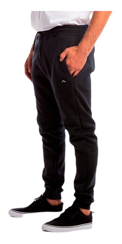 Jogging Clasico Rusty Tulum 3 Hombre Negro Frizado