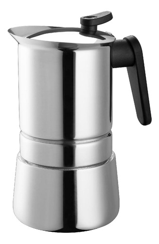 Cafetera Italiana 6 Pocillos Pedrini Moka Steel Acero Inox C