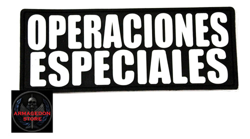 Parche Operaciones Especiales 23cm Militar Ejercito Policia
