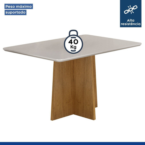 Mesa De Jantar 6 Lugares Jade Valdemóveis Aiwt