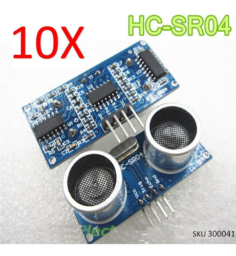 Pack 10 Sensor Ultrasonido Hc Sr04 De Distancia Arduino W01