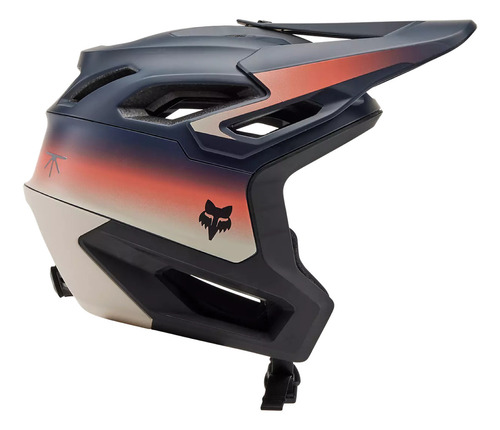 Casco Fox Dropframe Le Zebra Enduro Trail Bicicleta All Mountain Color Azul Lunar Talla L 59-63cm