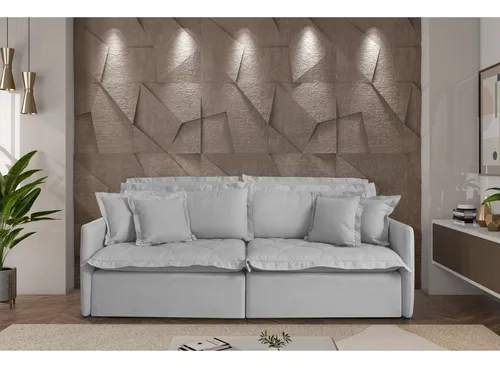 comprar Sofá Retrátil Reclinável Para Sala De Estar 200cm Ia