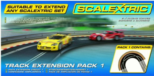 Scalextric Track Extension Pack, 2 Bordes Curvos Para