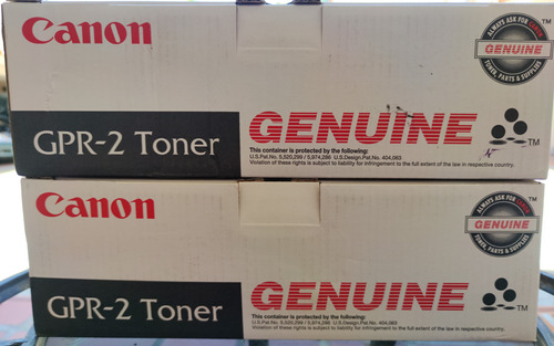 Toner Canon Modelos: Gpr-2 Y Gpr-6. Negro